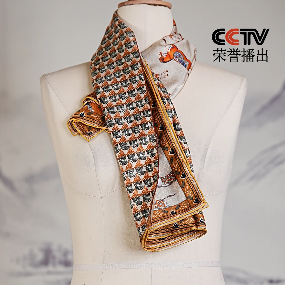 萧娘【围巾】桑蚕丝时尚百搭女士丝巾经典围巾2139