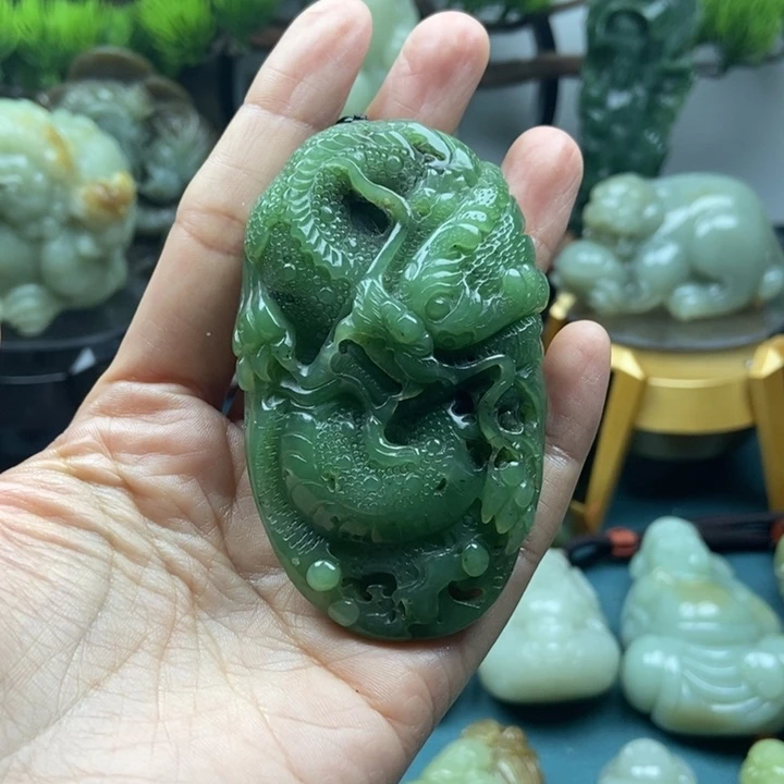 和田玉把件未镶嵌渐***约