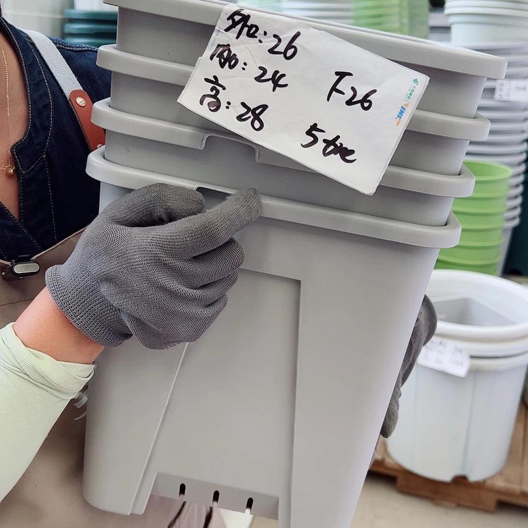 瑕疵方盆F26#灰白色4个无托