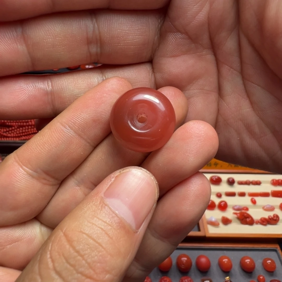 南红玛瑙未镶嵌平安扣