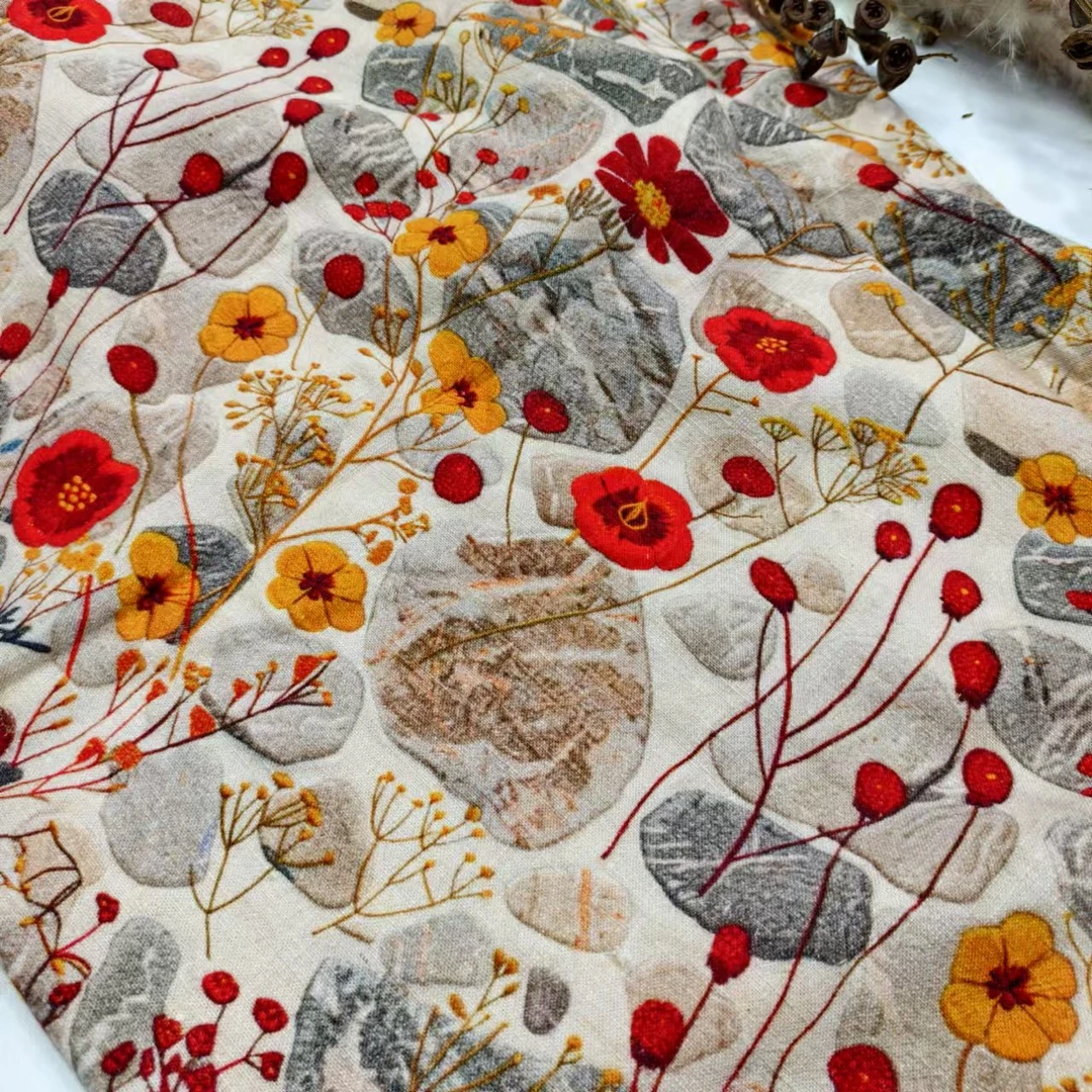 【喜气洋洋】汉麻植物印染床单沙发床尾搭毯