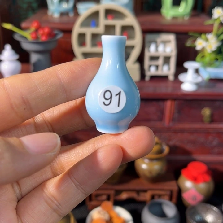 摆件微陶老王迷你花瓶