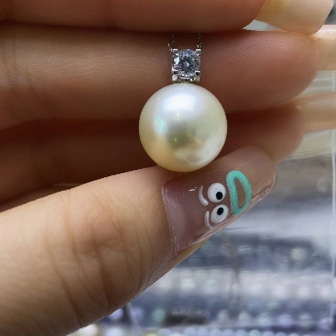 海水珍珠18K金镶嵌颈饰