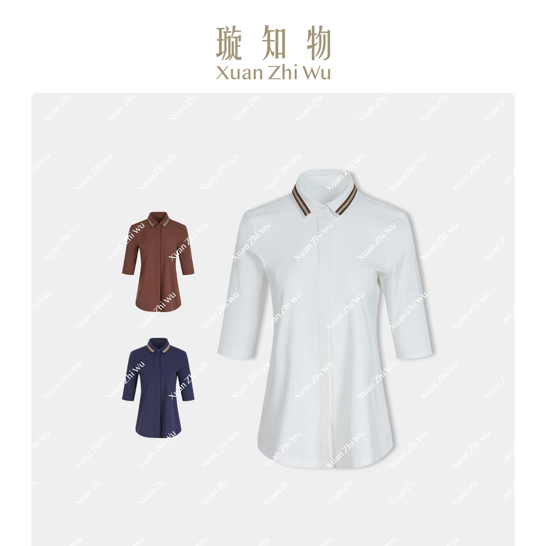 葭兰半袖衬衫 气质长袖轻奢时尚休闲女士春夏款王璇原创设计