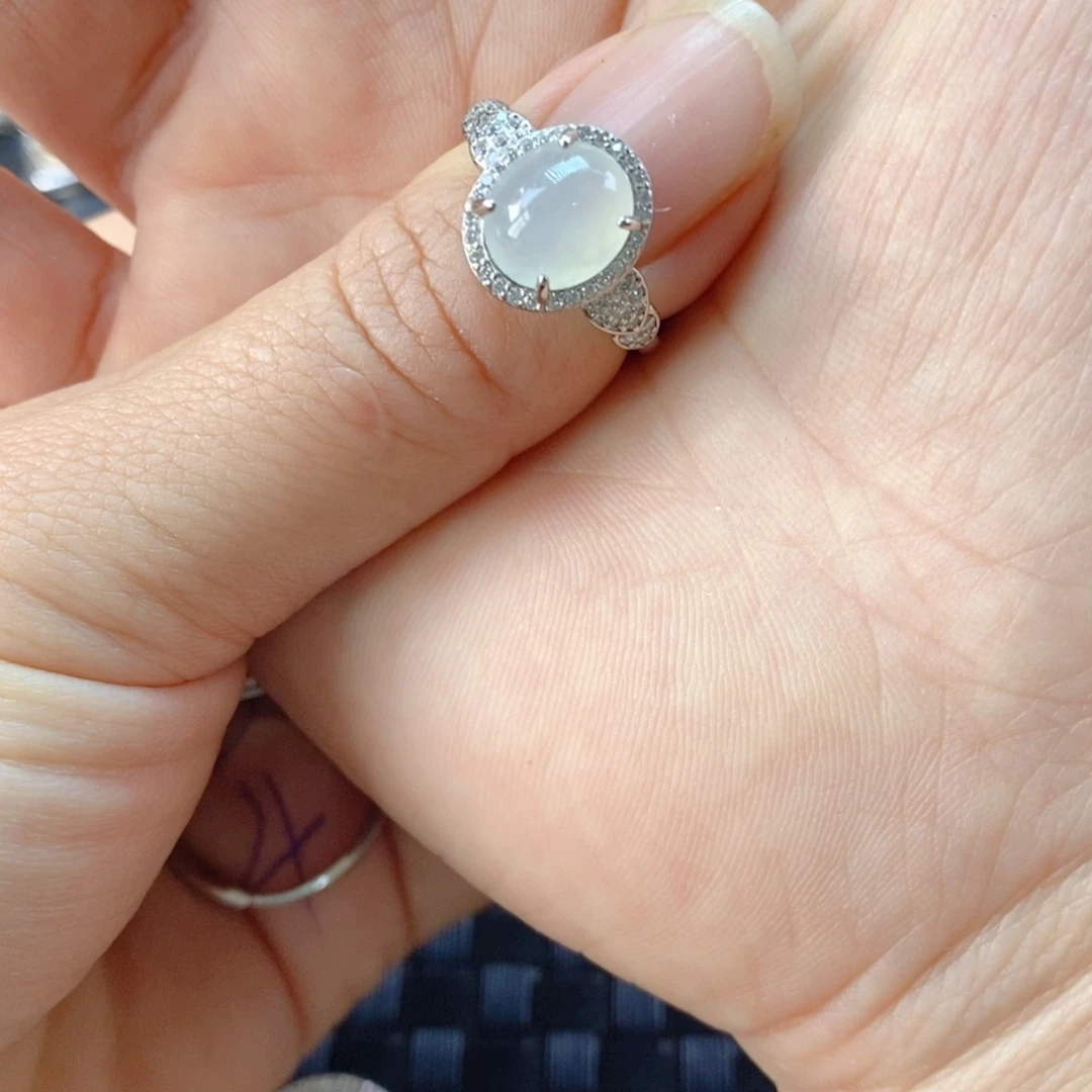 花***贵翡翠未镶嵌戒指缅甸