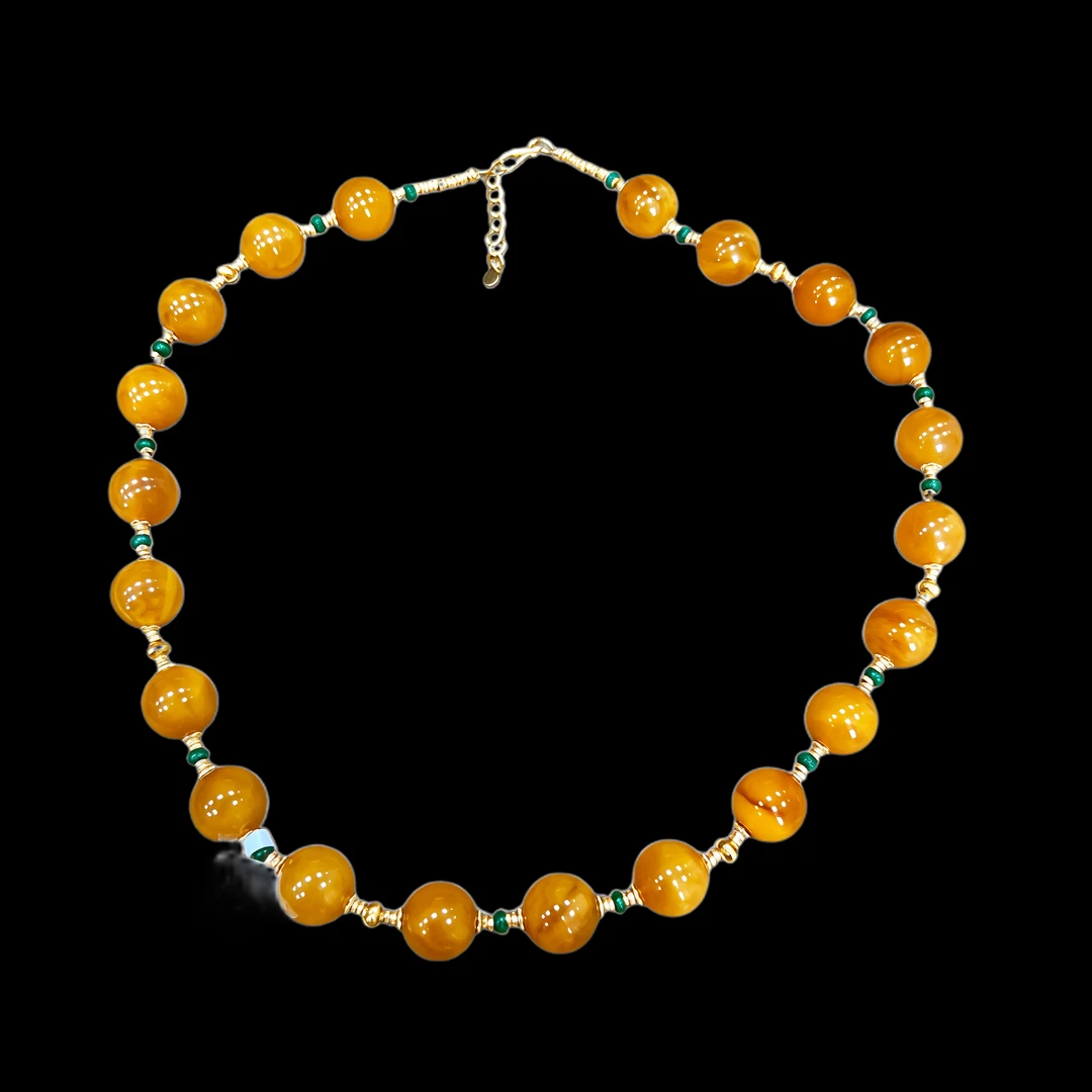 7999-蜜蜡项链多样性发一