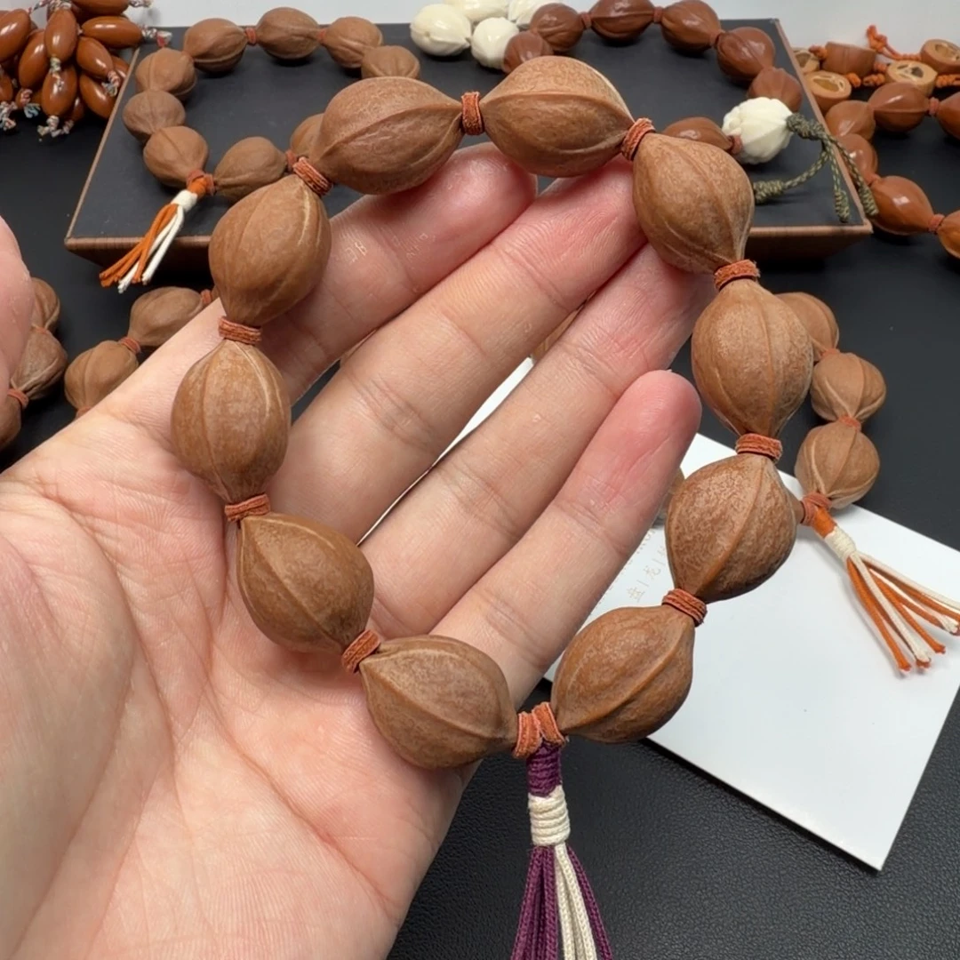 手串橄榄核18*26 梅林铁核 放漏款