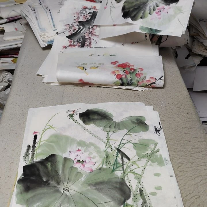 小***孩国画国画花鸟花鸟国画