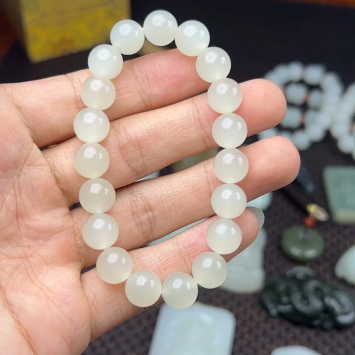 和田玉未镶嵌挂件君***神手串