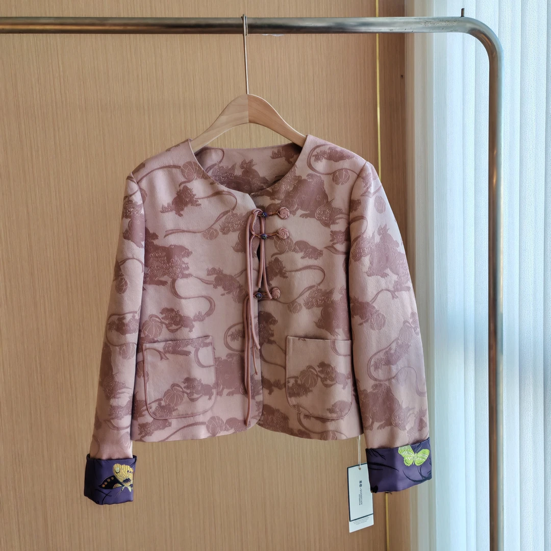 国风新款桑蚕丝上衣外套 MCYJ-8029A