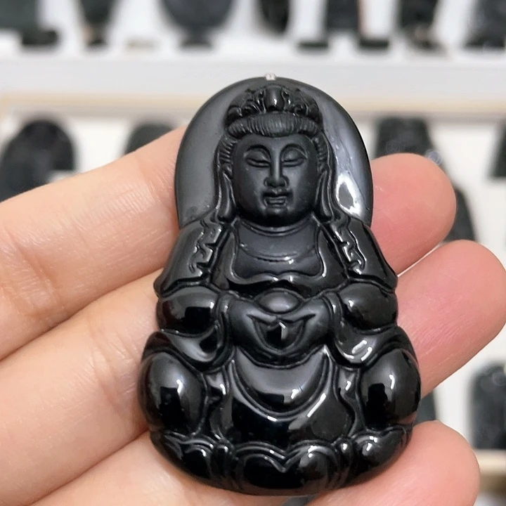 翡翠未镶嵌吊坠(不含链)观音