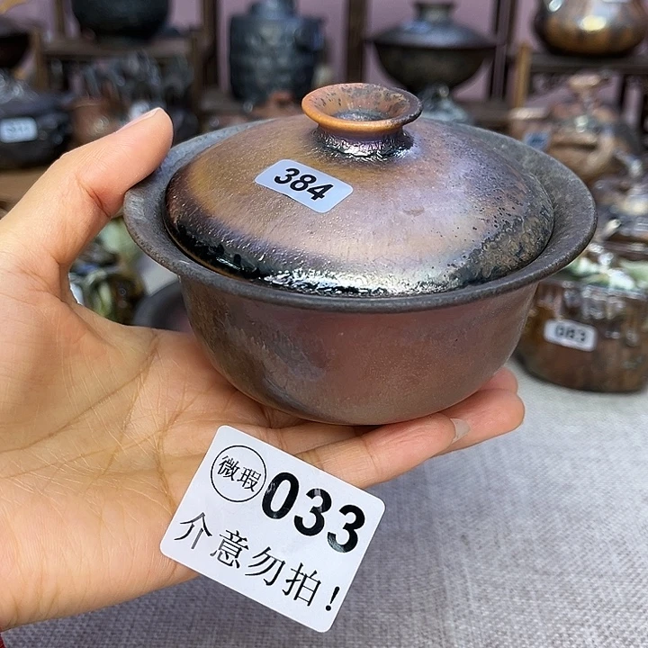 裸柴烧陶瓷手工茶器