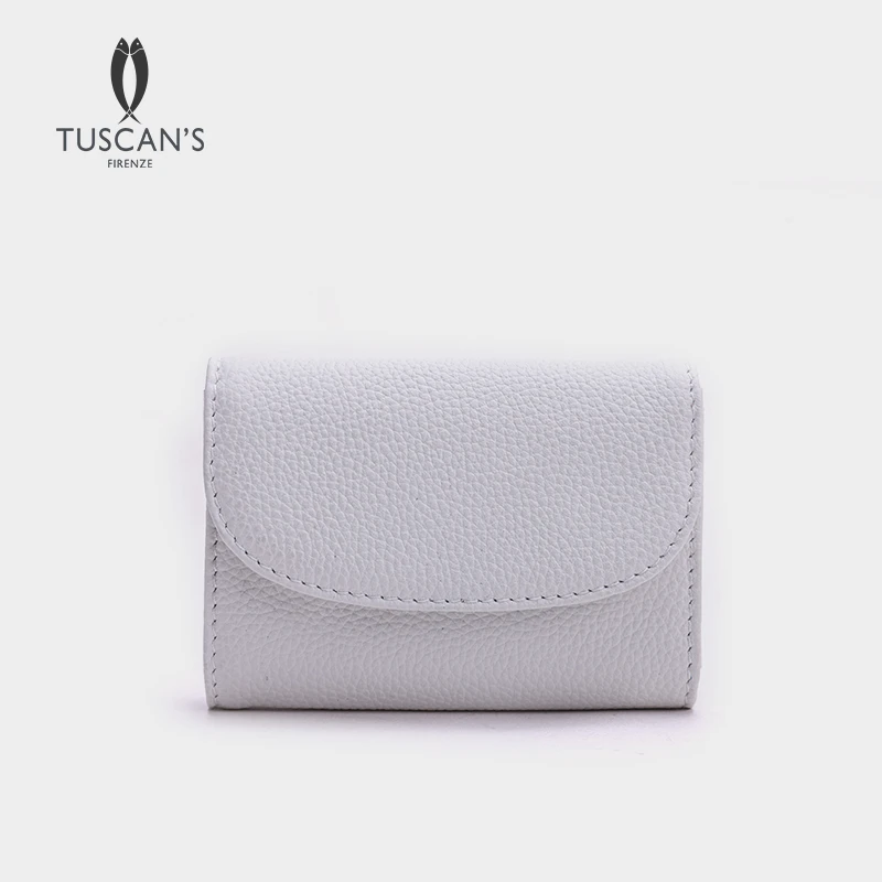 TUSCAN'S2025简约纯色小卡包短款女士零钱包时尚卡包时代双鱼