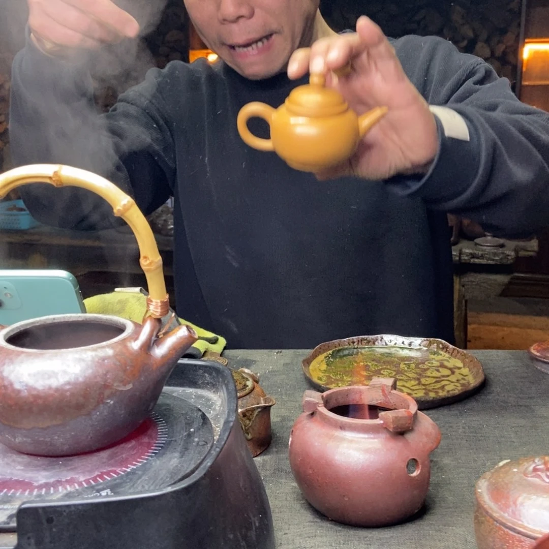 紫砂柴烧紫砂茶具