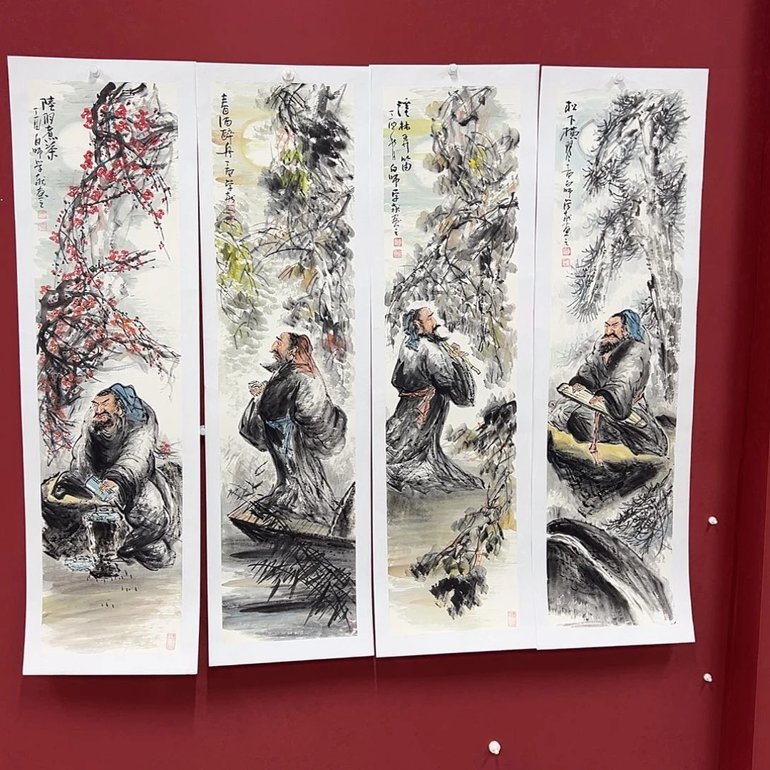 国画手绘国画-展览作品