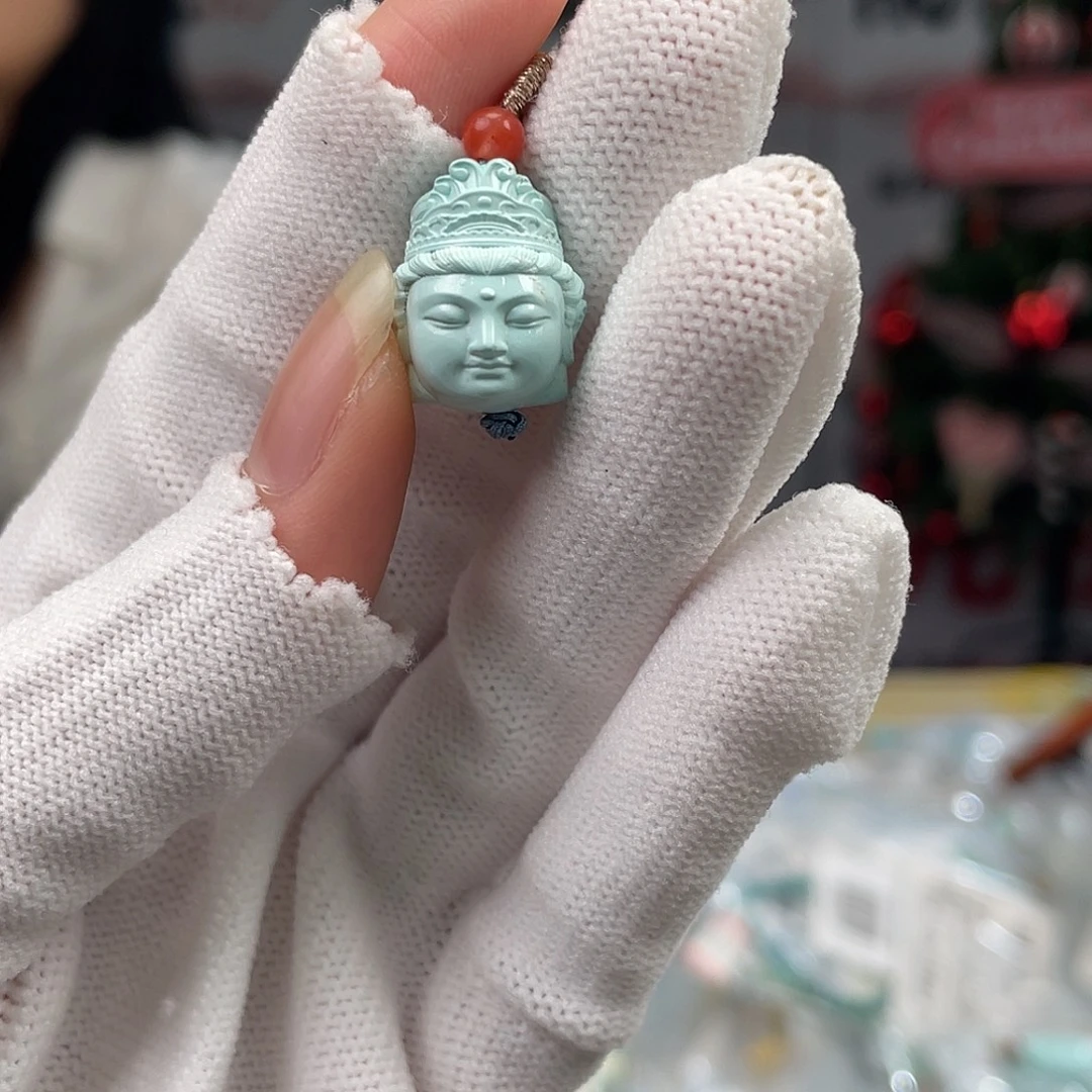 绿松石未镶嵌挂件