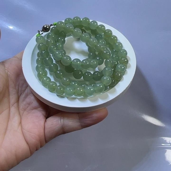 翡翠散珠缅甸翡翠长串