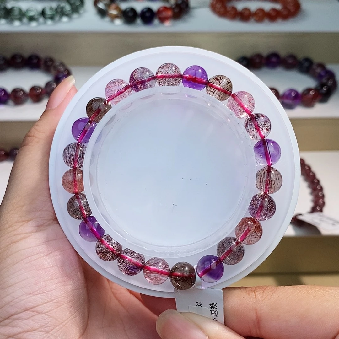 水晶手链未镶嵌黑加仑8