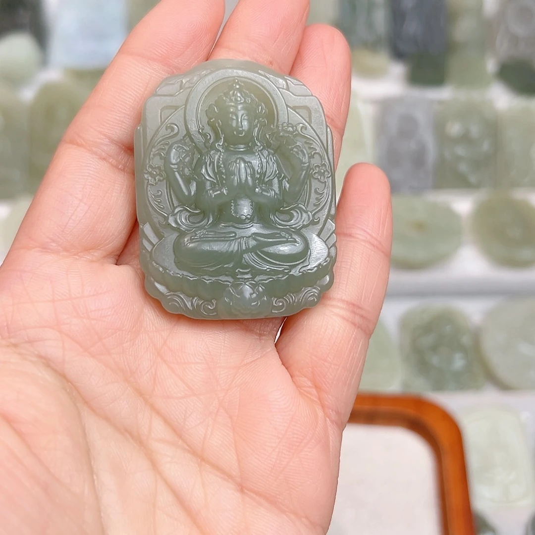 颈饰未镶嵌和田玉龙**下