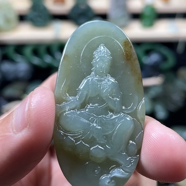 和田玉未镶嵌挂件