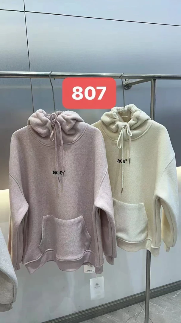 412200《现》小涵家韩版冬季儿童舒适加绒日常百搭连帽卫衣