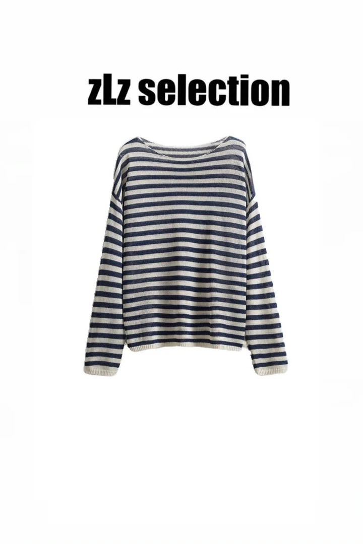 【zlz selection】日本进口和纸纱春夏防晒针织上衣