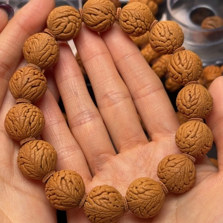 桃核手串龙纹桃核37