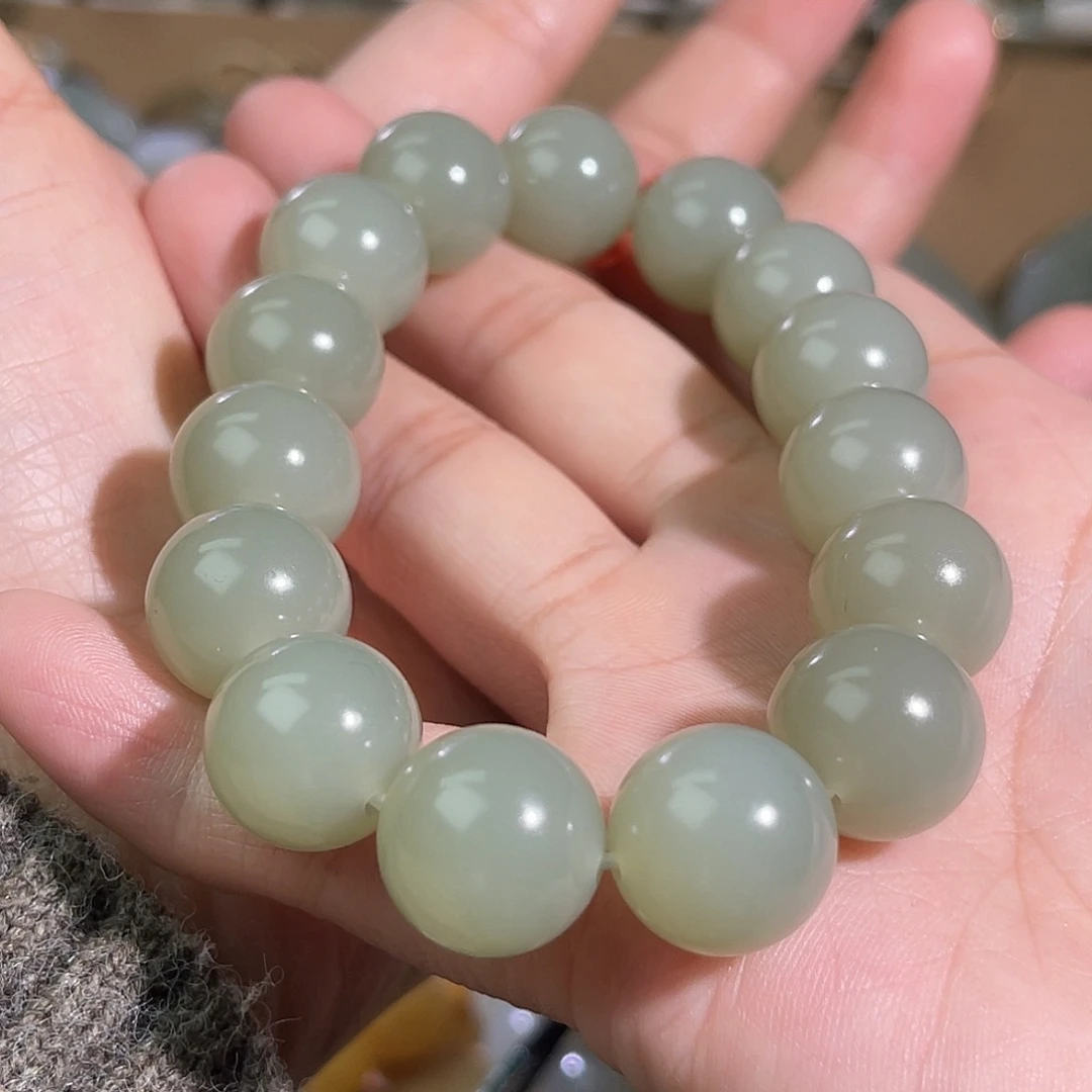 娟***科和田玉未镶嵌手串