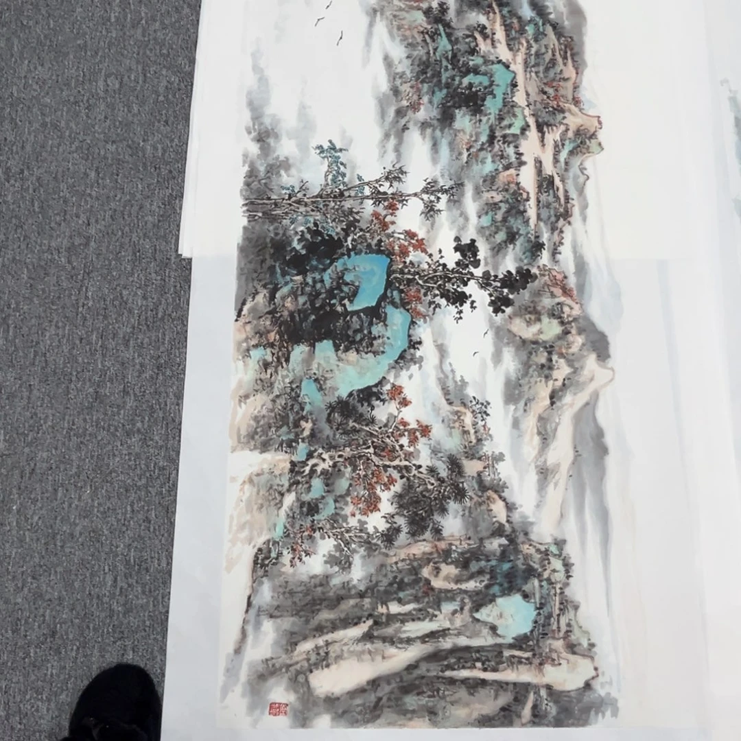 我****国画绘画作品多次参加全国
