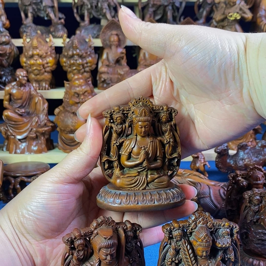 【闪购商品】黄杨木亲****子小叶黄杨木工艺品