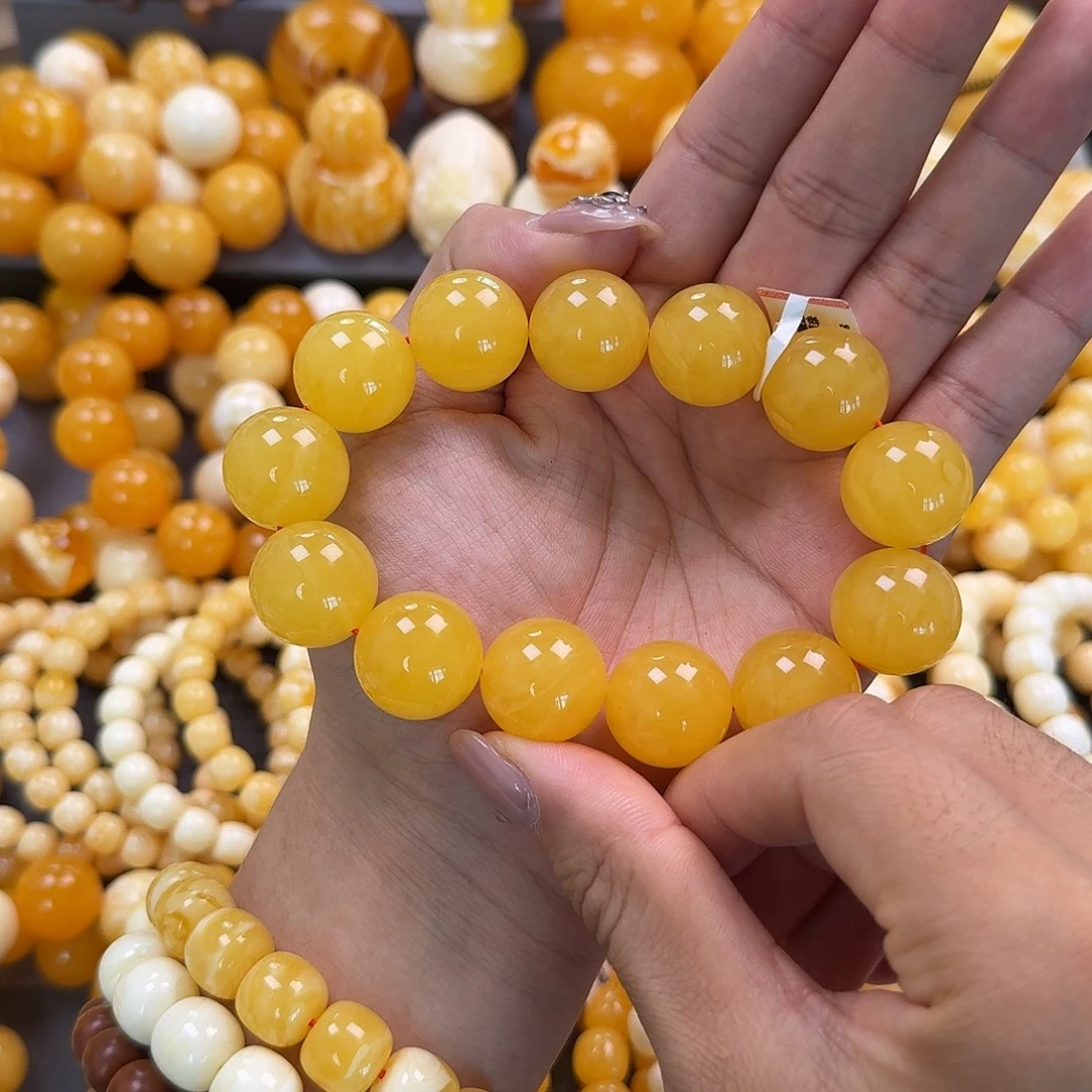 蜜蜡未镶嵌珠宝奇石同料19mm