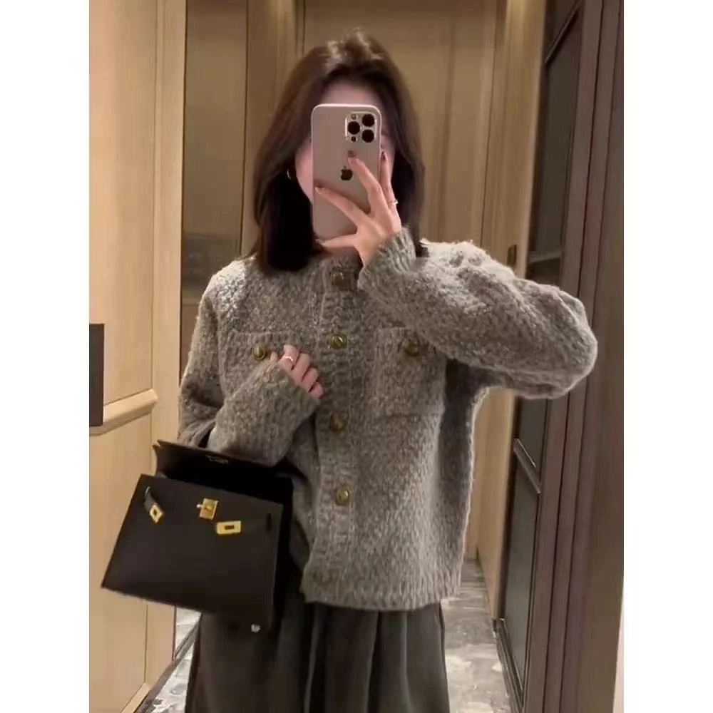 阿妳XiaoNi———（冬款小香毛衣开衫1440388）