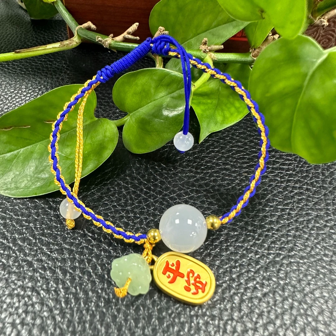 时尚精品玛瑙玉髓平安手绳