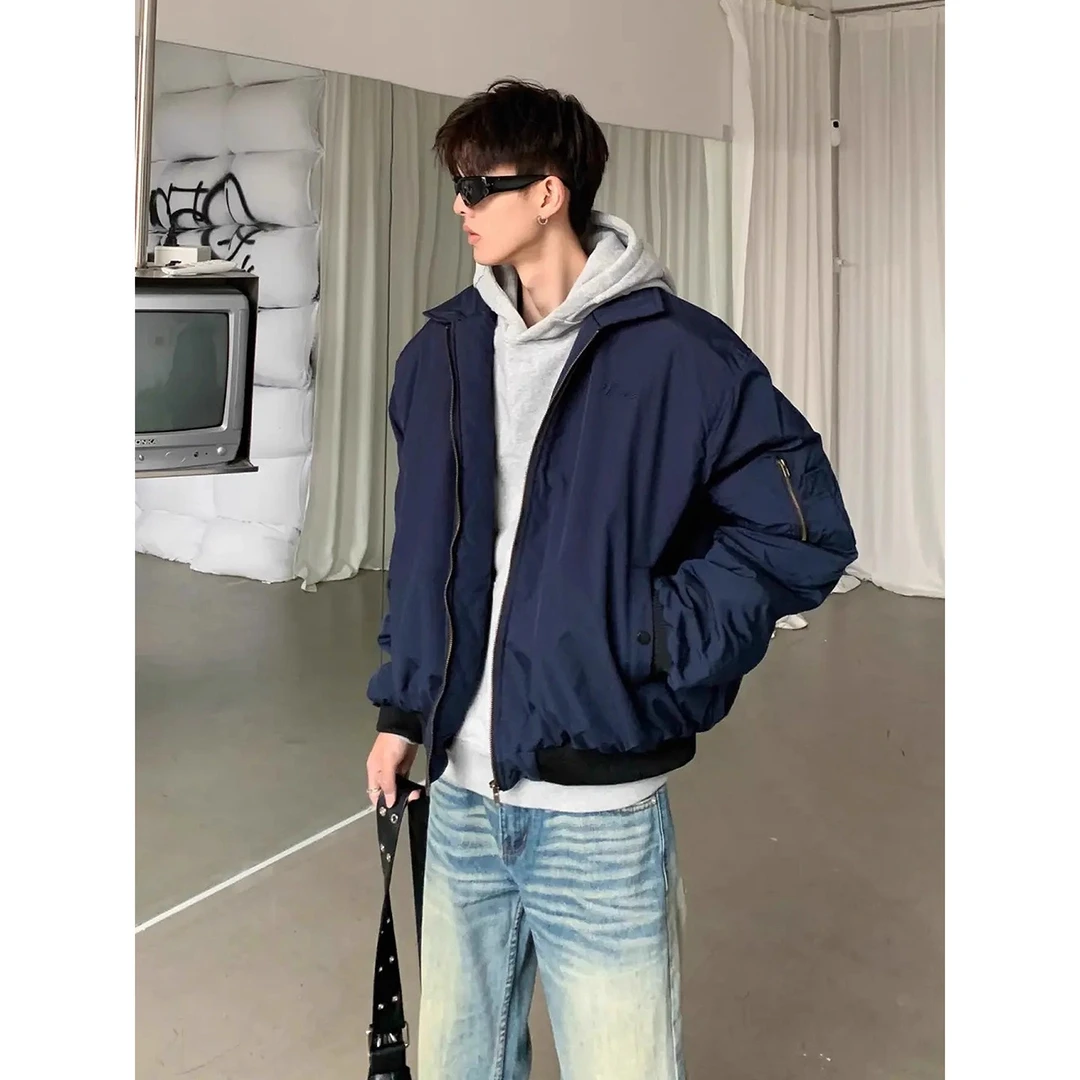 sawp美式复古飞行夹克男款正肩立领三防工装外套bomber棒球服