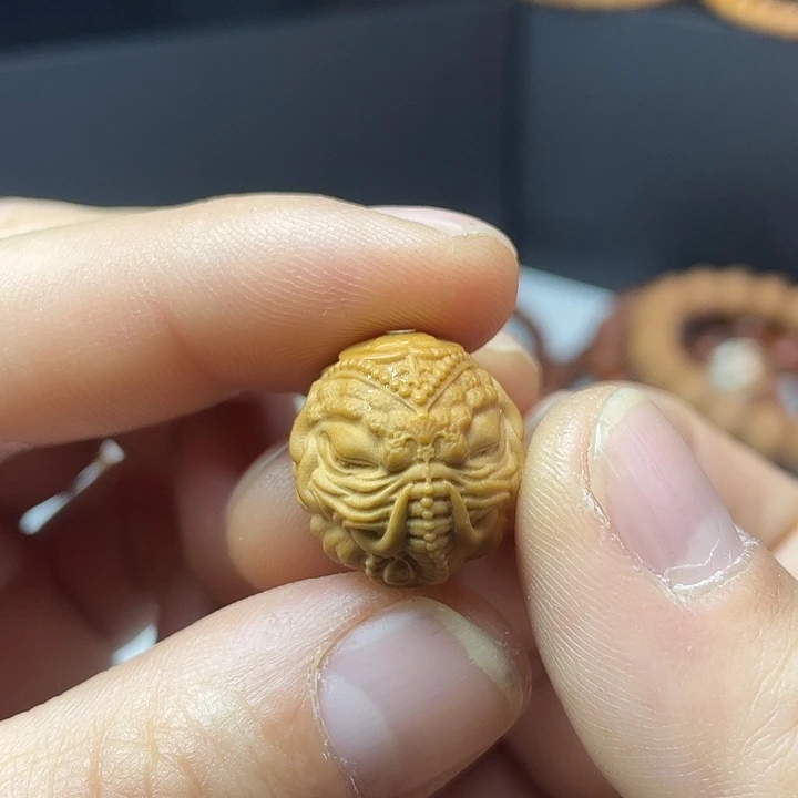 猴头核桃手串单颗象神