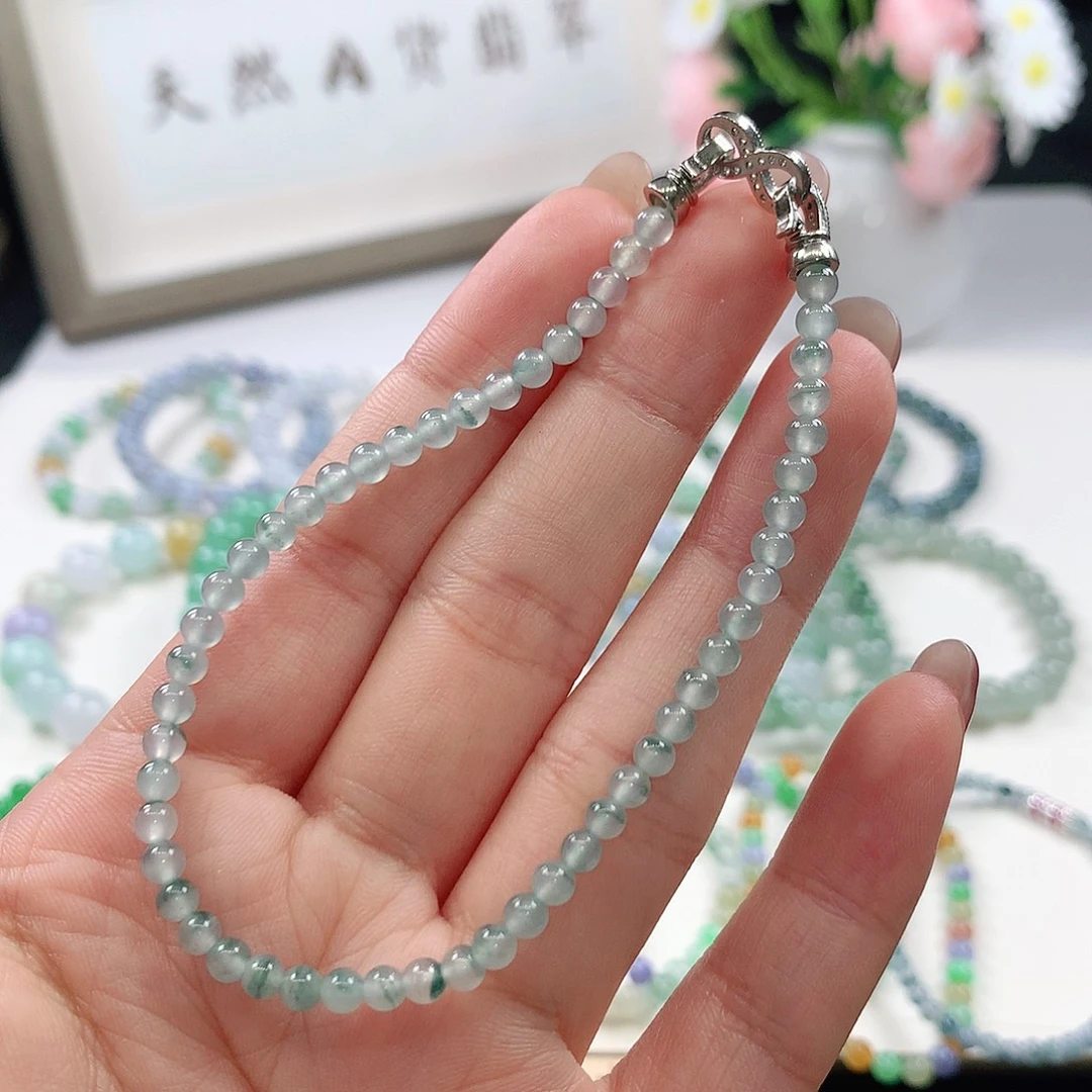 翡翠未镶嵌手链手链3.6mm