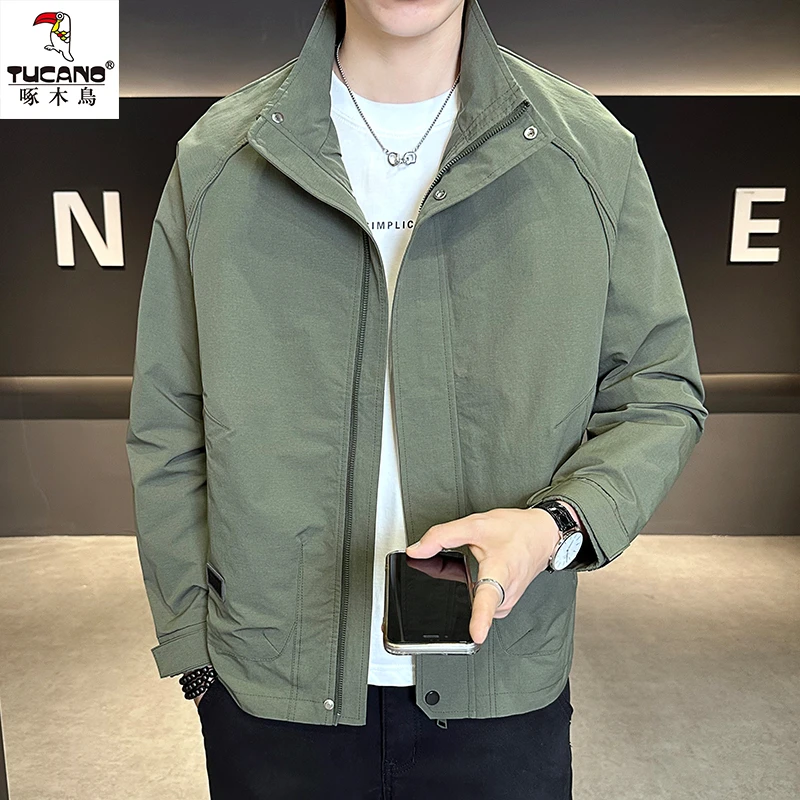 TUCANO/啄木鳥男士春秋季潮流工装夹克外套百搭休闲帅气立领上衣