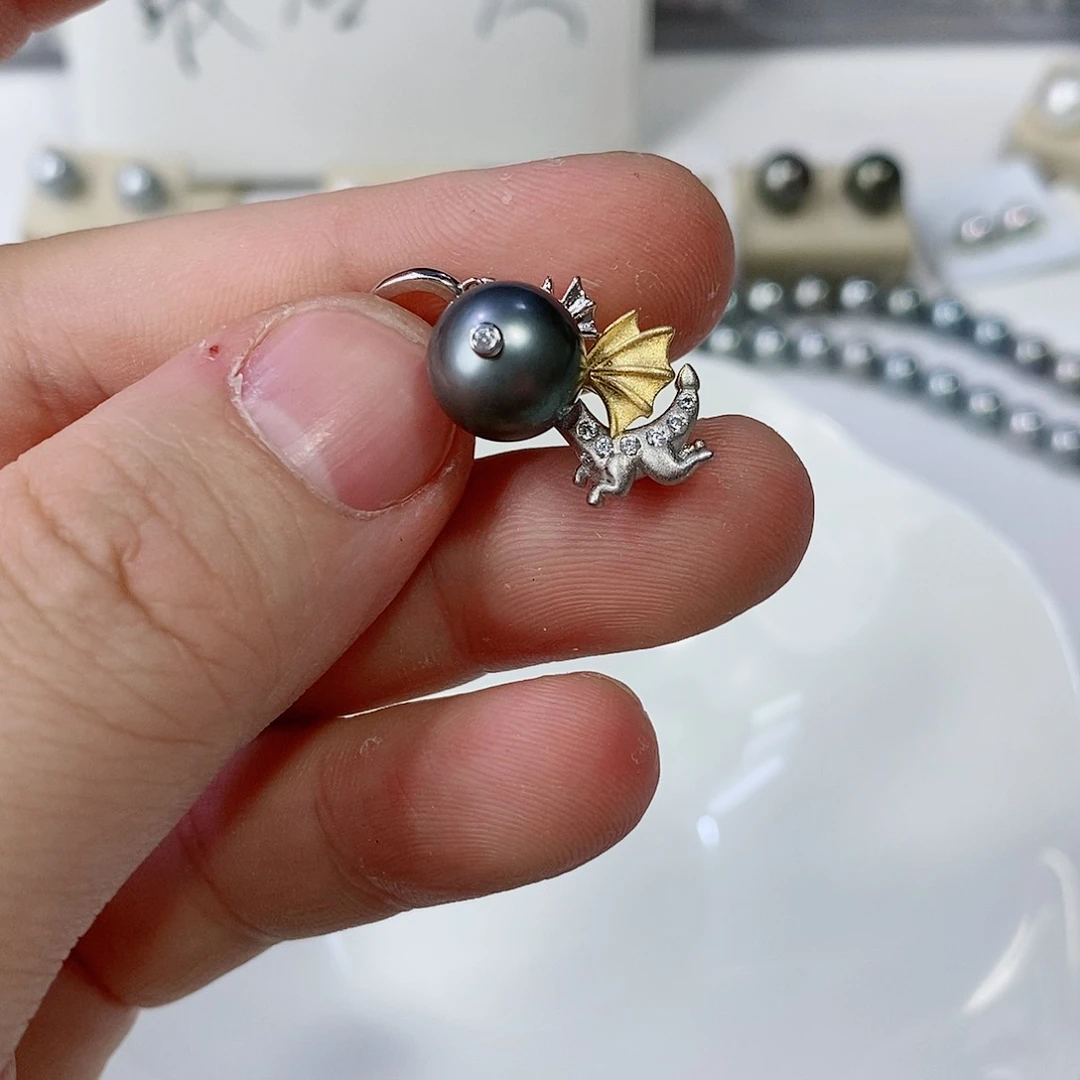 海水珍珠颈饰银S925镶嵌