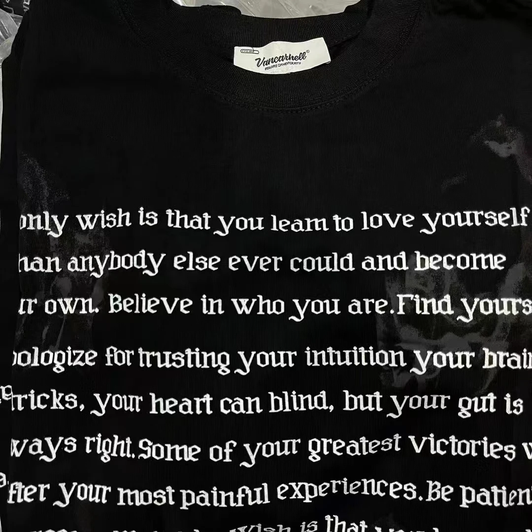 280克重磅标语短袖男女同款