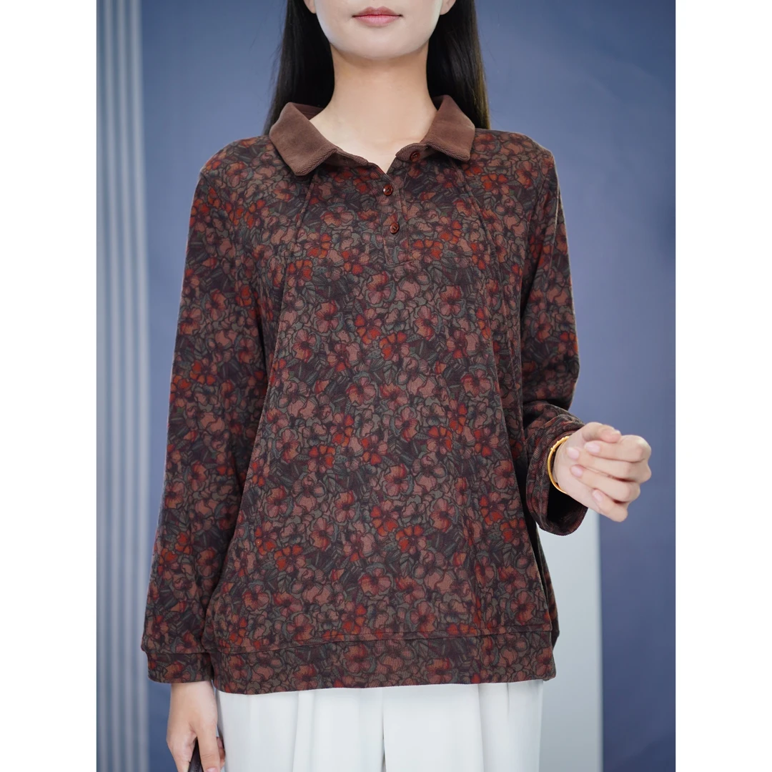 新款时尚减龄休闲洋气衣服微胖MM大码女装卫衣高贵上档次流行上衣