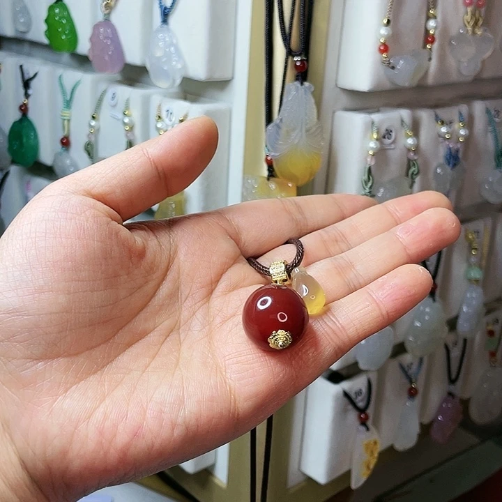 玛瑙/玉髓颈饰合金唯****