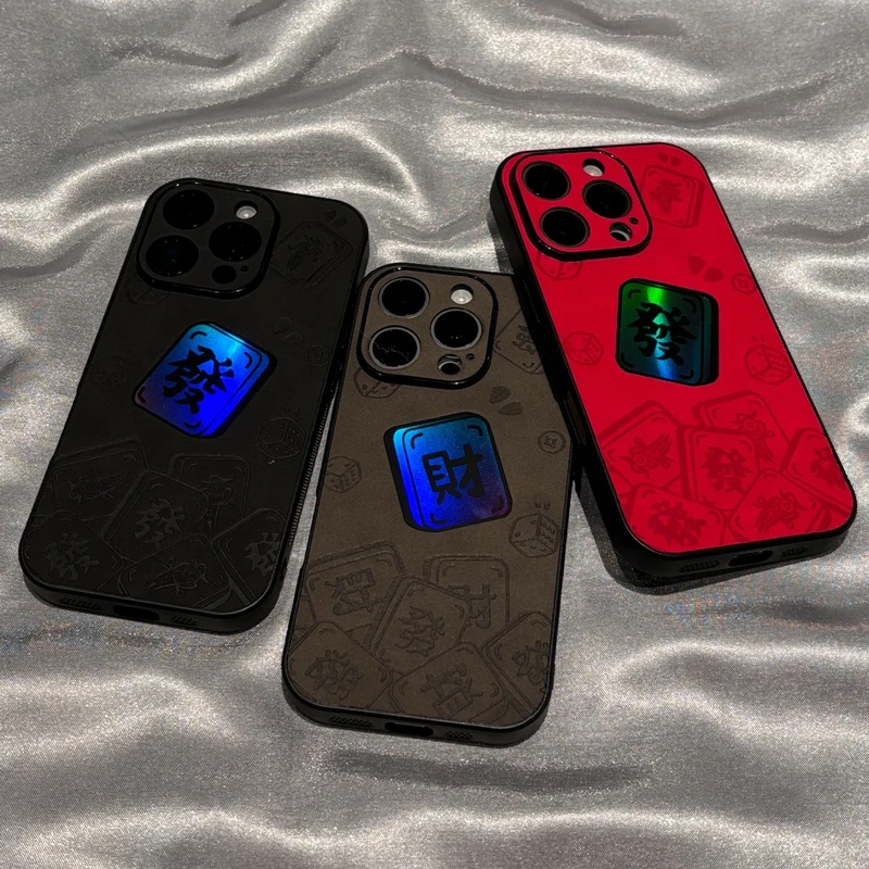 安克拉红镭射发财适用于苹果16Promax手机壳iPhone15新款14套