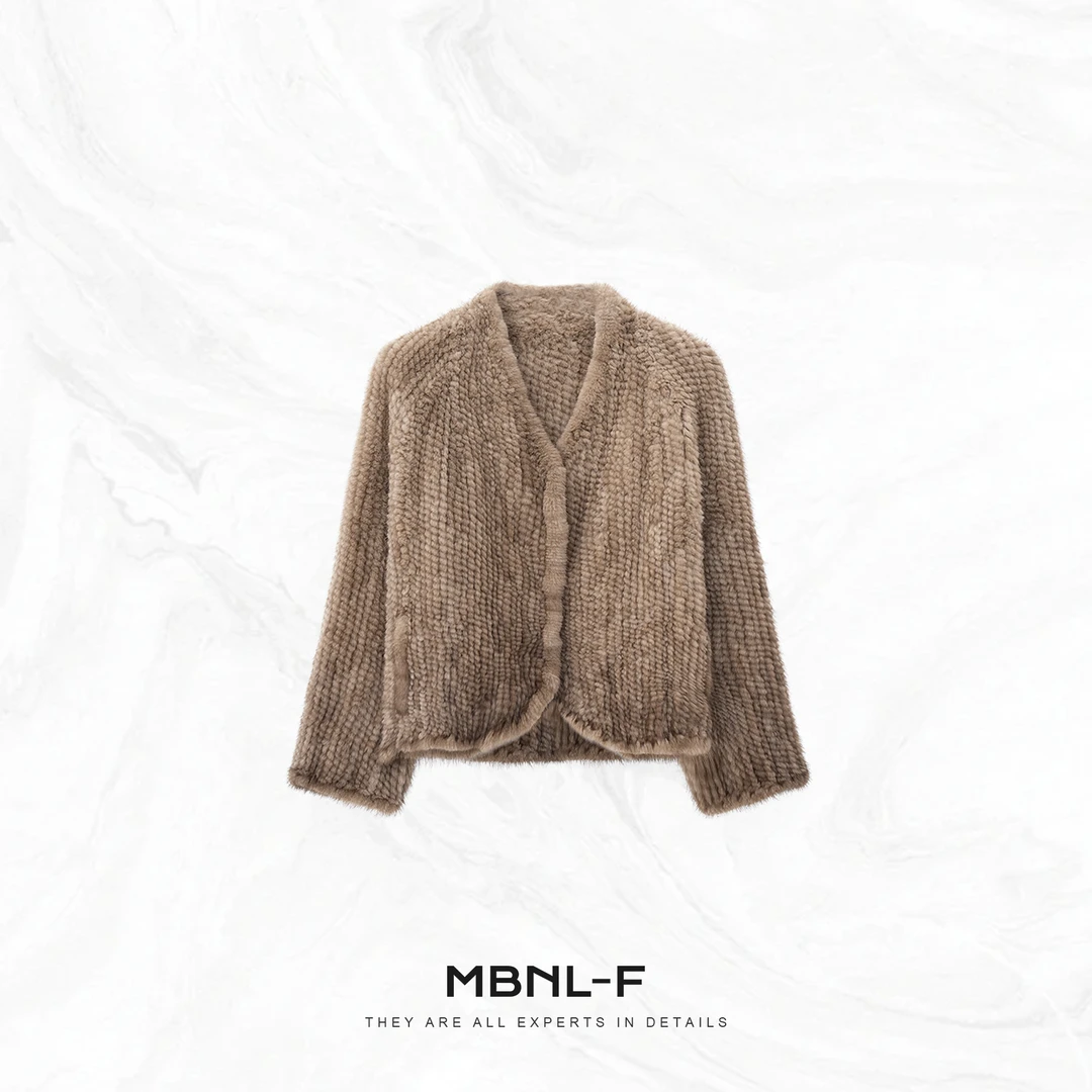 MBNL-F ”帕斯条“ 纯手工双面编织进口水貂皮草 秦磊XM-XPC6653