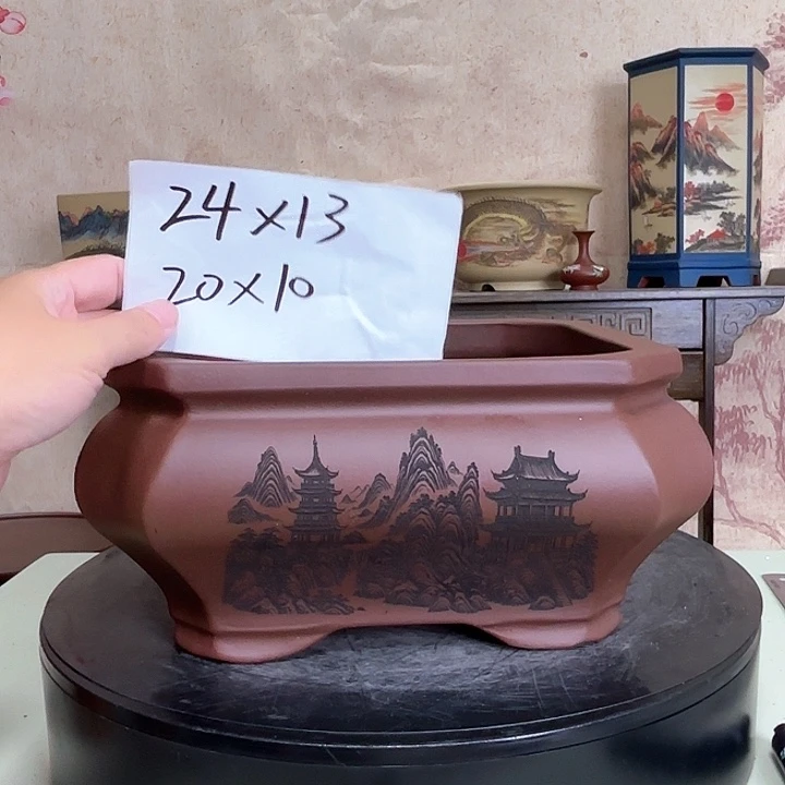 紫砂花盆宜兴紫砂