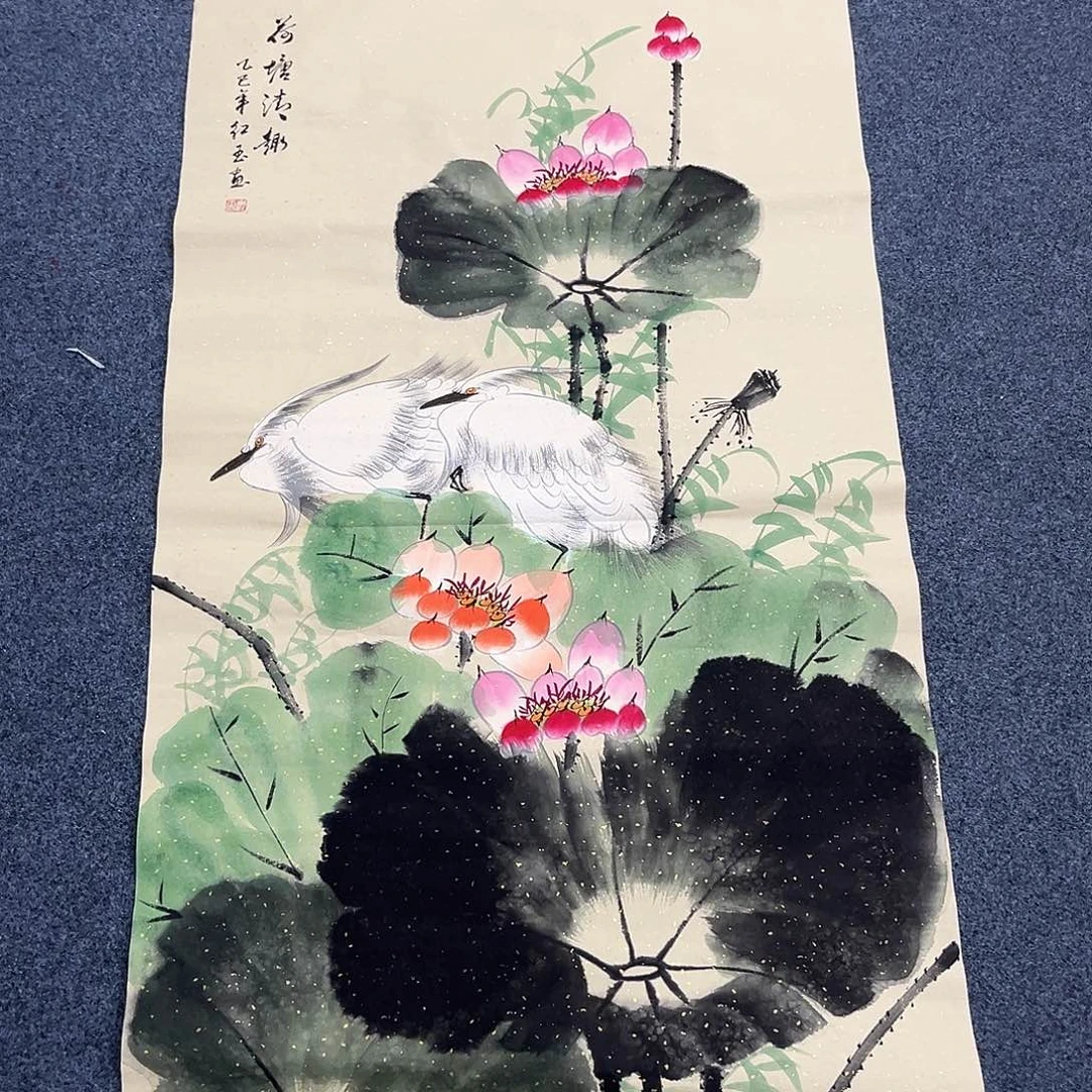 国画绘画作品多次