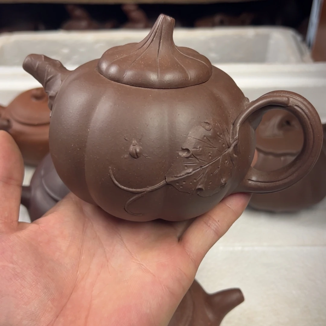 紫砂茶壶宜兴原矿紫砂壶350毫升容量