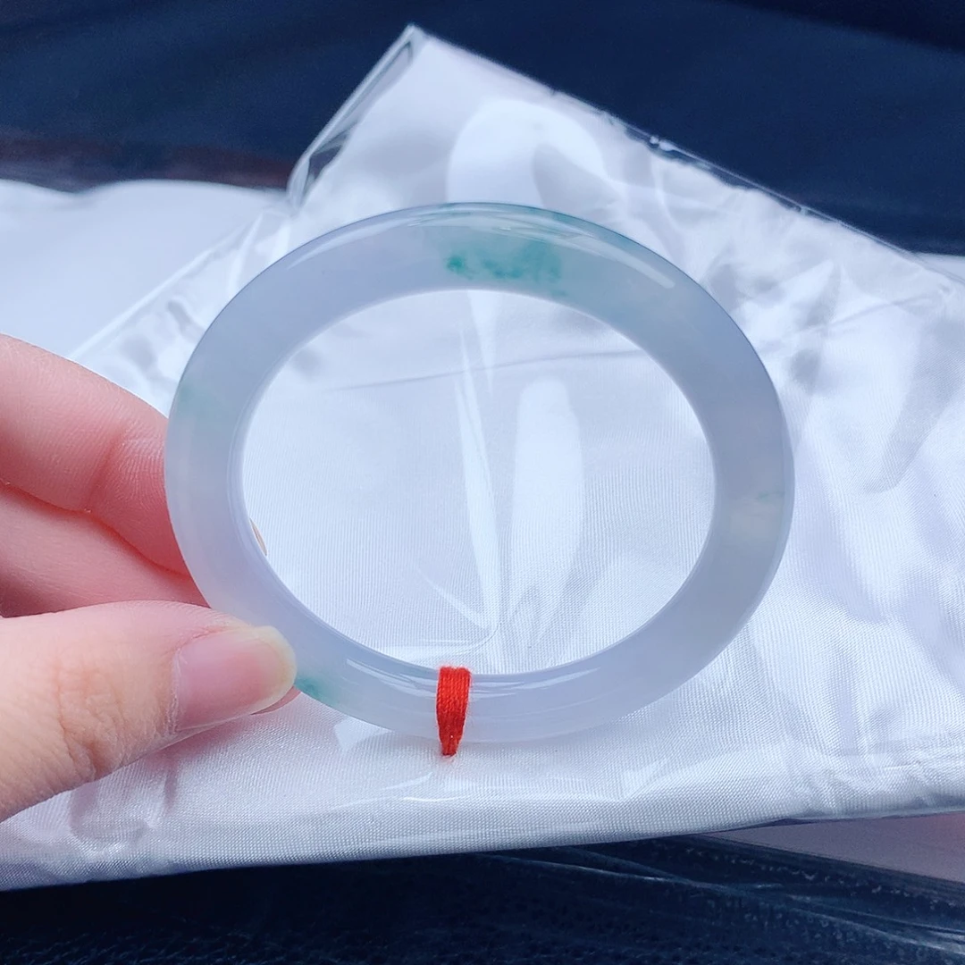 啦***牙翡翠未镶嵌手镯缅甸天然翡翠a货手镯