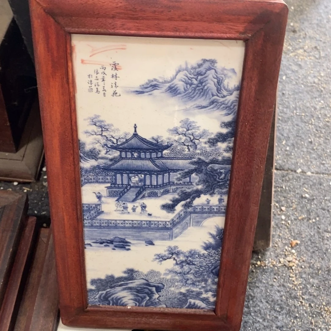 瓷片景德镇瓷板画柴窑烧制