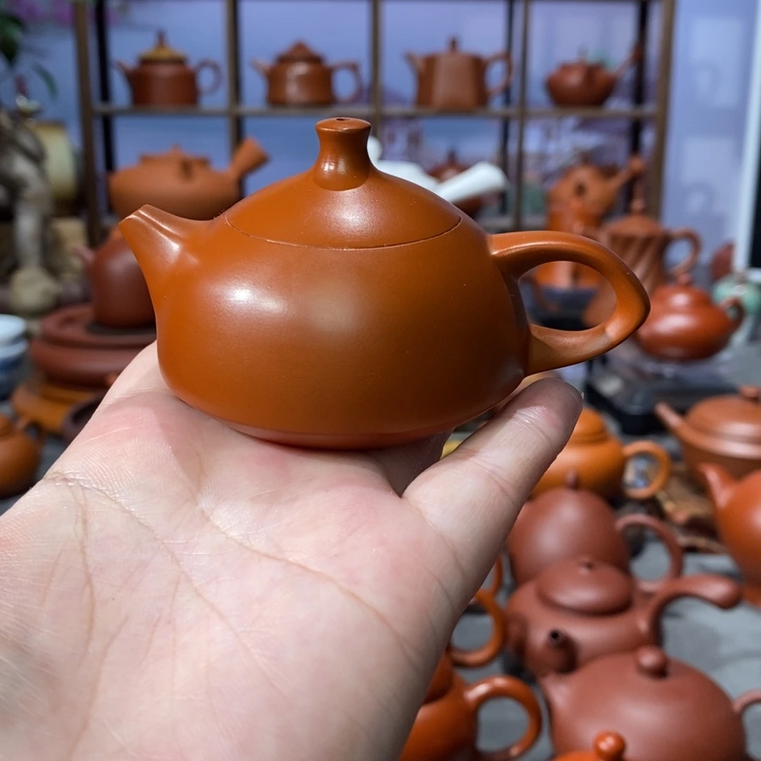 茶壶紫砂吴炫杰朱泥小玉兔75cc