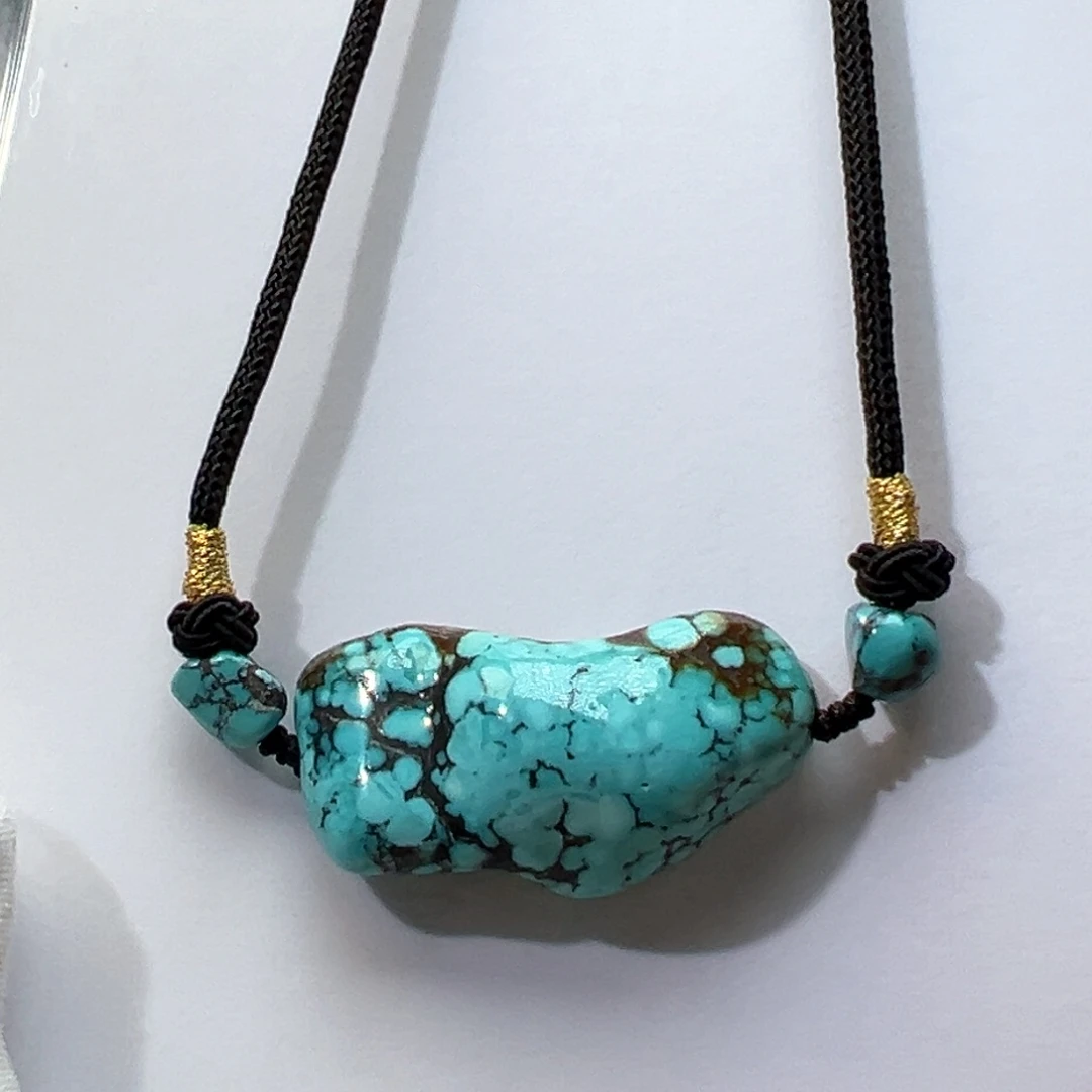 绿松石未镶嵌挂件